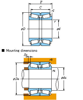 Double-row Original and high quality – TDO type 46T30232JR/91