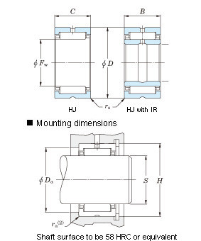 Heavy-duty Original and high quality needle roller bearings – Inch series, caged, without inner ring HJ-142216