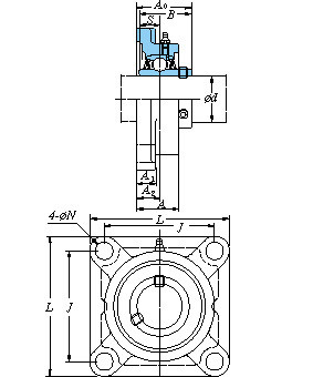 Square-flanged Original and high quality type UCF313