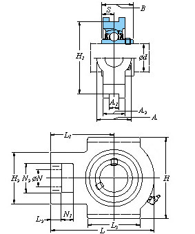 All kinds of faous brand Bearings and block Take-up type UCT215