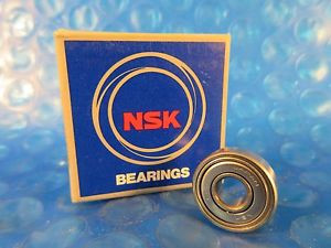 NSK 606ZZ, 606 ZZ Single Row Radial Bearing; 6 mm ID x 17 mm OD x 6 mm Country of origin Japan Wide