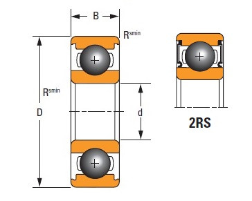 Timken SKF,NSK,NTN,Timken  6310-2RS-C3 Standard 6000 Series Deep Groove Ball Bearing