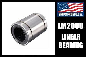 LM20UU Original and high quality Linear Bearing for 20mm Shafts, CNC Router/Milling Machine