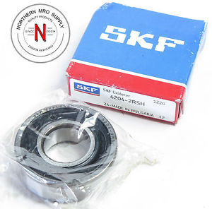 All kinds of faous brand Bearings and block SKF 66204-2RSH DEEP GROOVE BALL BEARING, 20mm x 47mm x 14mm, FIT C0, DBL SEAL