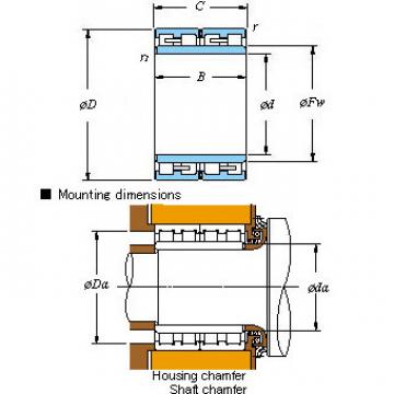 All kinds of faous brand Bearings and block Four-row cylindrical roller bearings 58FC40180W