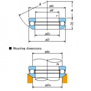 Single SKF,NSK,NTN,Timken direction &#8211; With spherical back face 53310