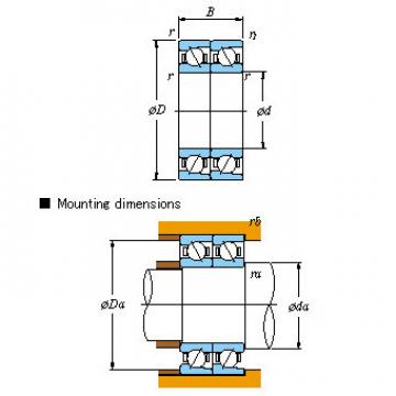 All kinds of faous brand Bearings and block Matched pair &#8211; Tandem DT &#8211; With machined cage HAR019CDT