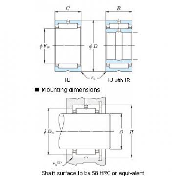 Heavy-duty Original and high quality needle roller bearings &#8211; Inch series, caged, without inner ring HJ-142216