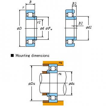 Single-row SKF,NSK,NTN,Timken &#8211; NH NH2214R