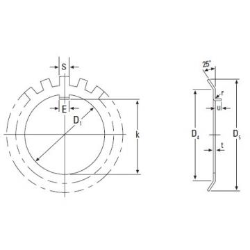 Timken  MB 19 Metric Lockwasher NSK Country of Japan