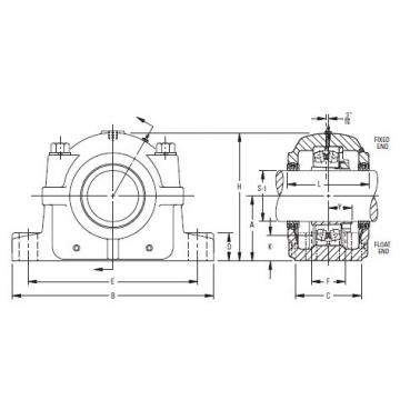 Timken  FSAF 22617 Inch Tapered Bore Mounting Pillow Block SAF225 and SAF226 Series NSK Country of Japan