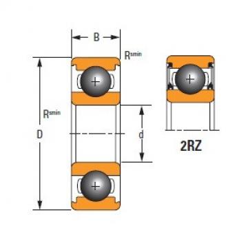 Original famous Timken  634-2RZ Extra-Small 600 Series Deep Groove Ball Bearing