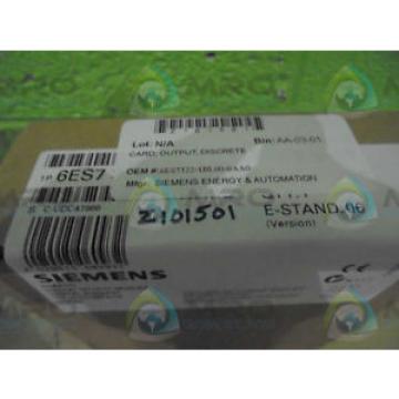 Siemens High quality mechanical spare parts 6ES7322-1BL00-0AA0 OUTPUT CARD *FACTORY SEAL*