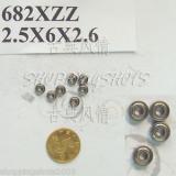 Original famous 100pc 682X ZZ Miniature Bearings Mini bearing 2.5x6x2.6 mm 2.5*6*2.6 682XZ ABEC1